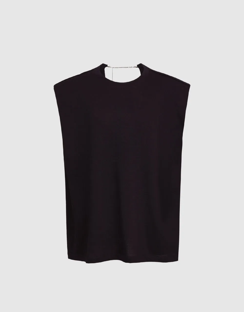 Crew Neck Tank Top With Chain sold by Urban Revivo product image thumbnail 2