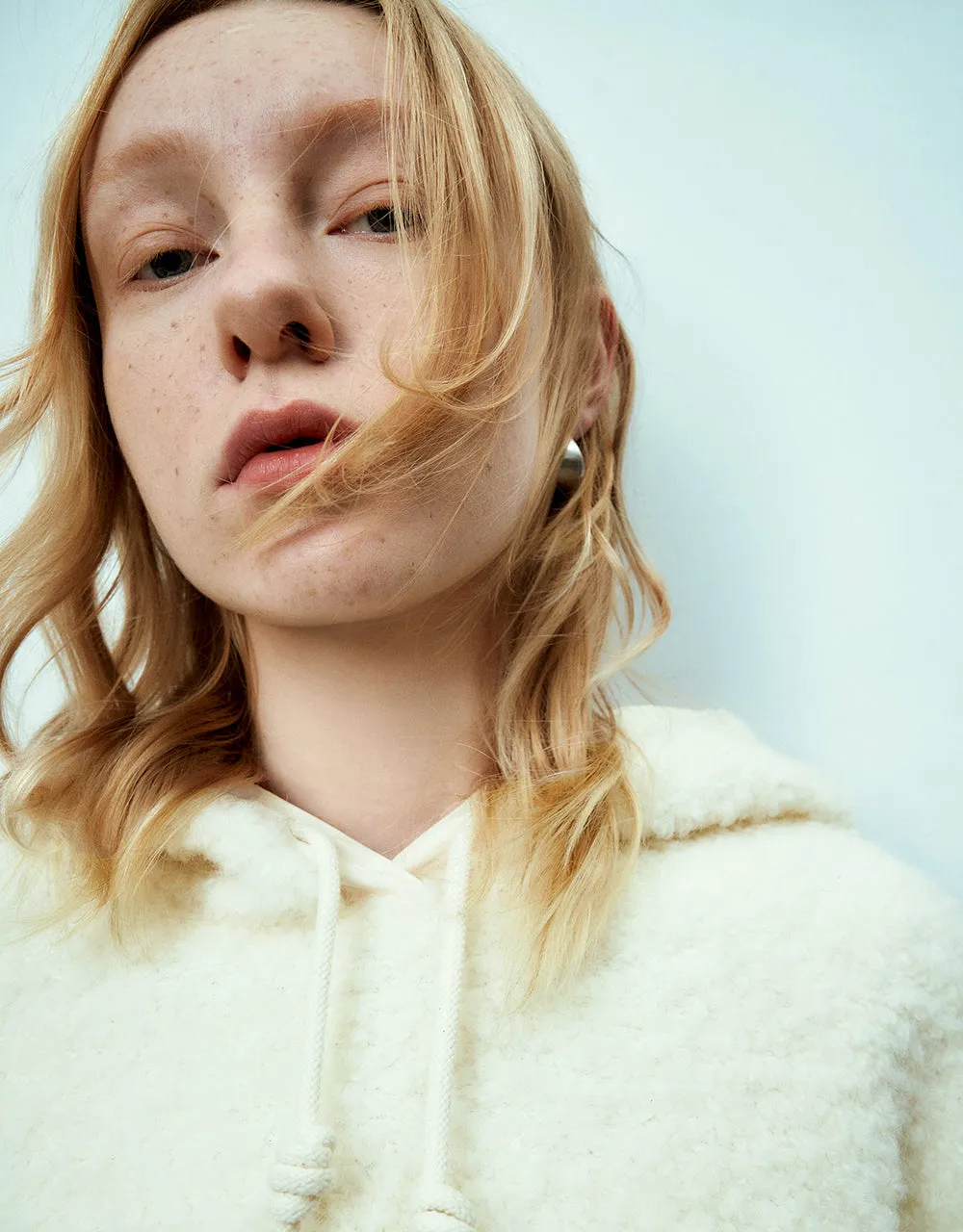 Hooded Furry Knitted Jacket sold by Urban Revivo product image thumbnail 5