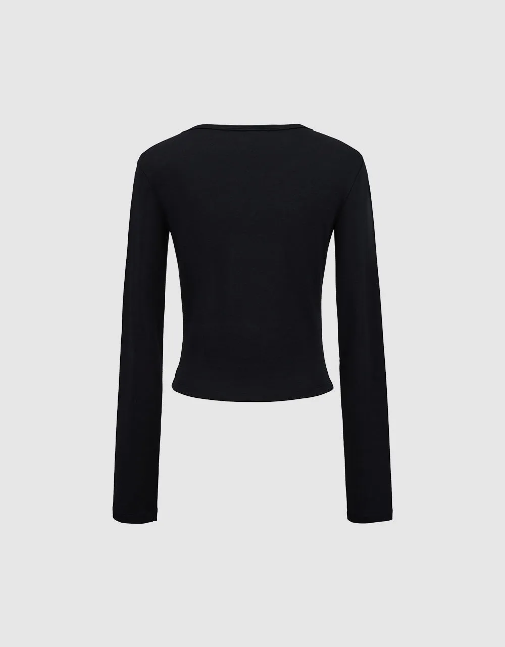 Notch Neck Skinny T-Shirt sold by Urban Revivo product image thumbnail 5