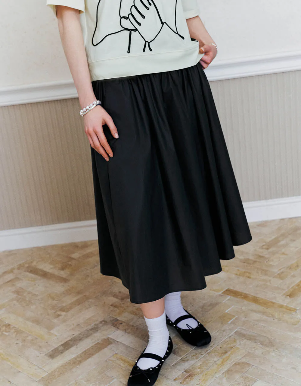 Midi A-Line Skirt sold by Urban Revivo product image thumbnail 5