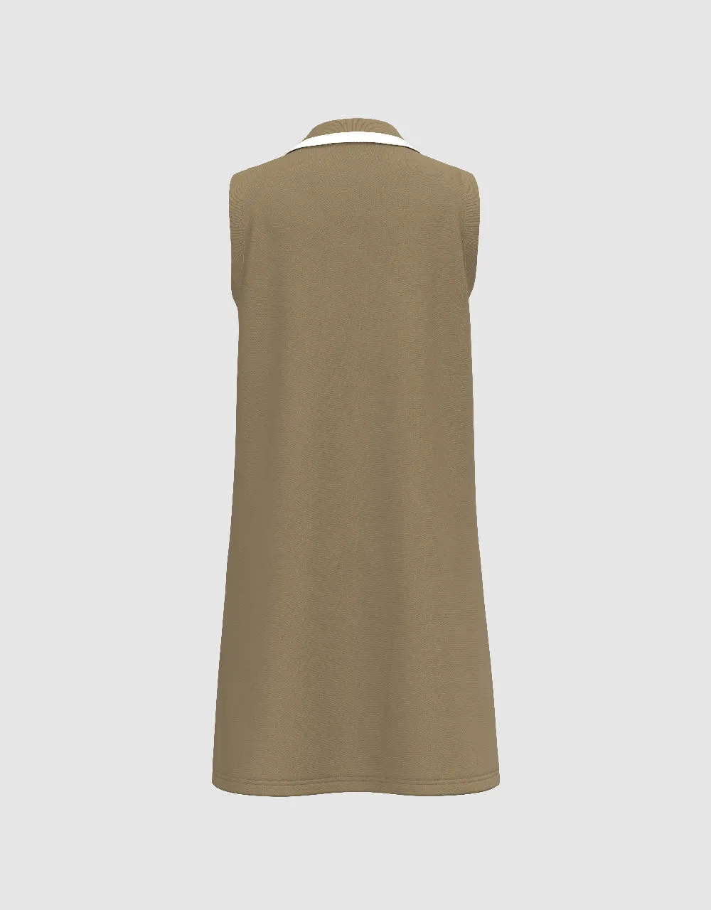 Sleeveless Lapel Straight Dress sold by Urban Revivo product image thumbnail 4