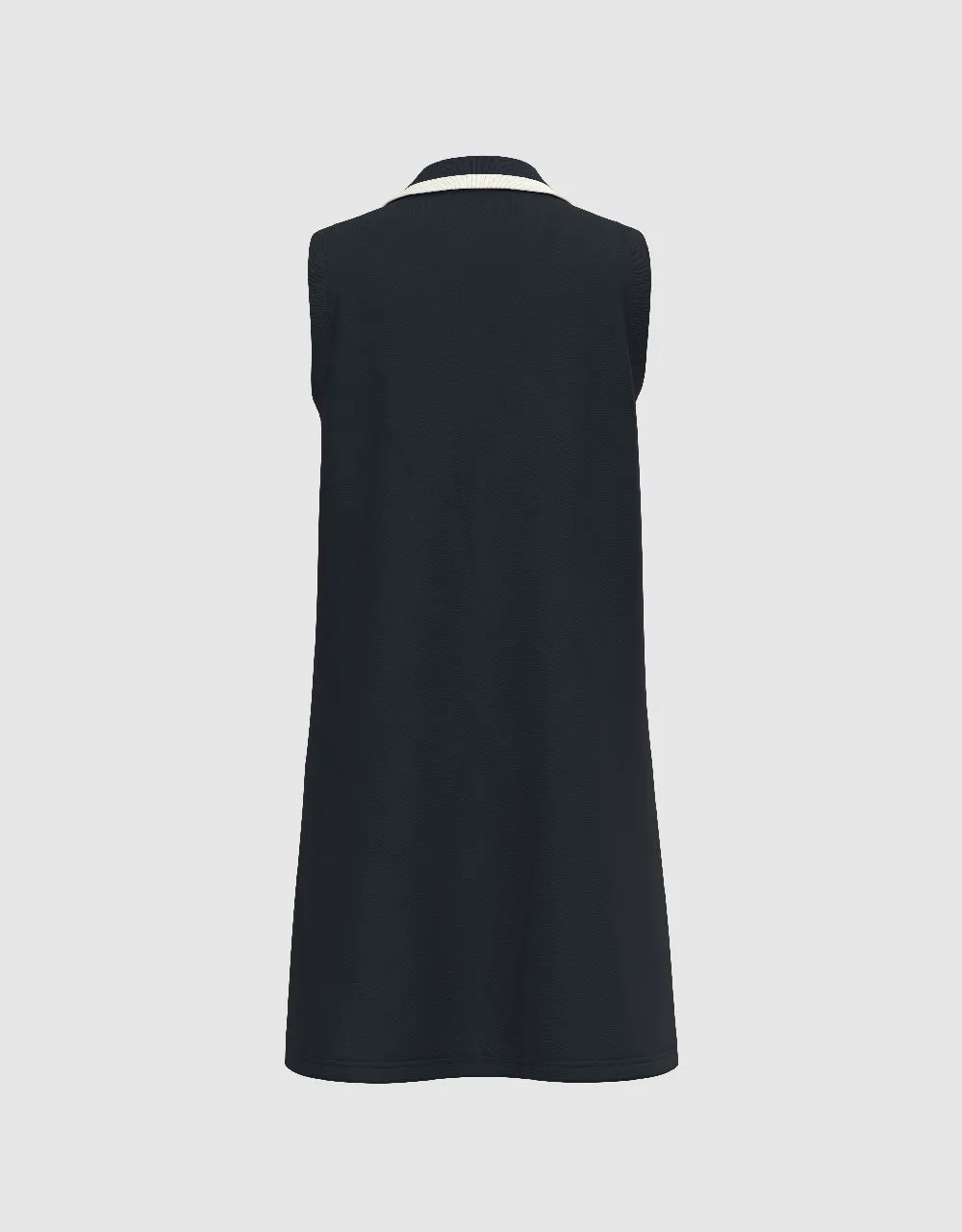 Sleeveless Lapel Straight Dress sold by Urban Revivo product image thumbnail 2