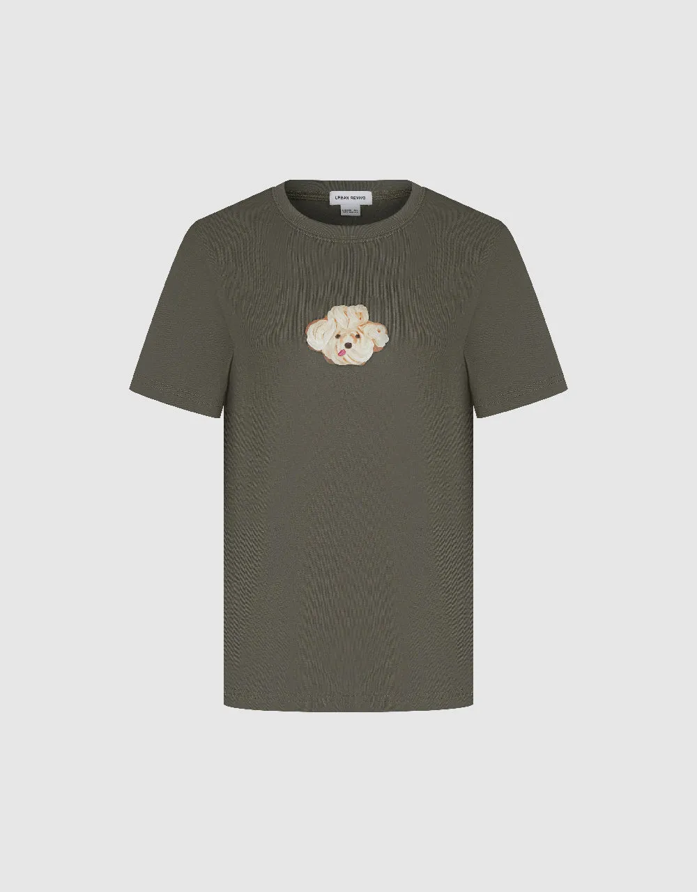 Printed Crew Neck Loose T-Shirt sold by Urban Revivo product image thumbnail 2