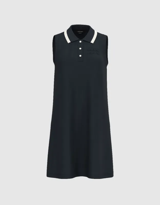 Sleeveless Lapel Straight Dress sold by Urban Revivo