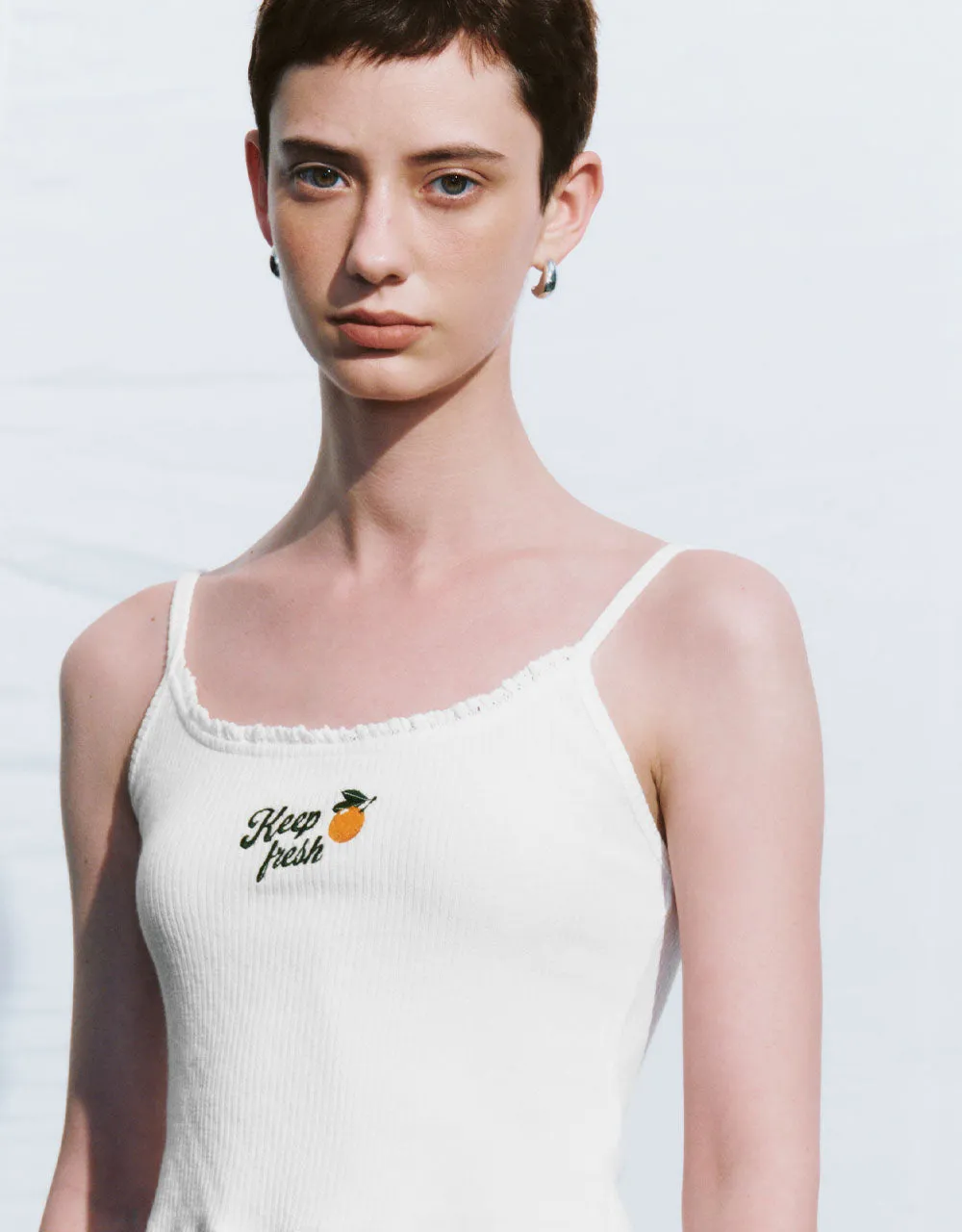 U Neck Knitted Cami Top sold by Urban Revivo product image thumbnail 4