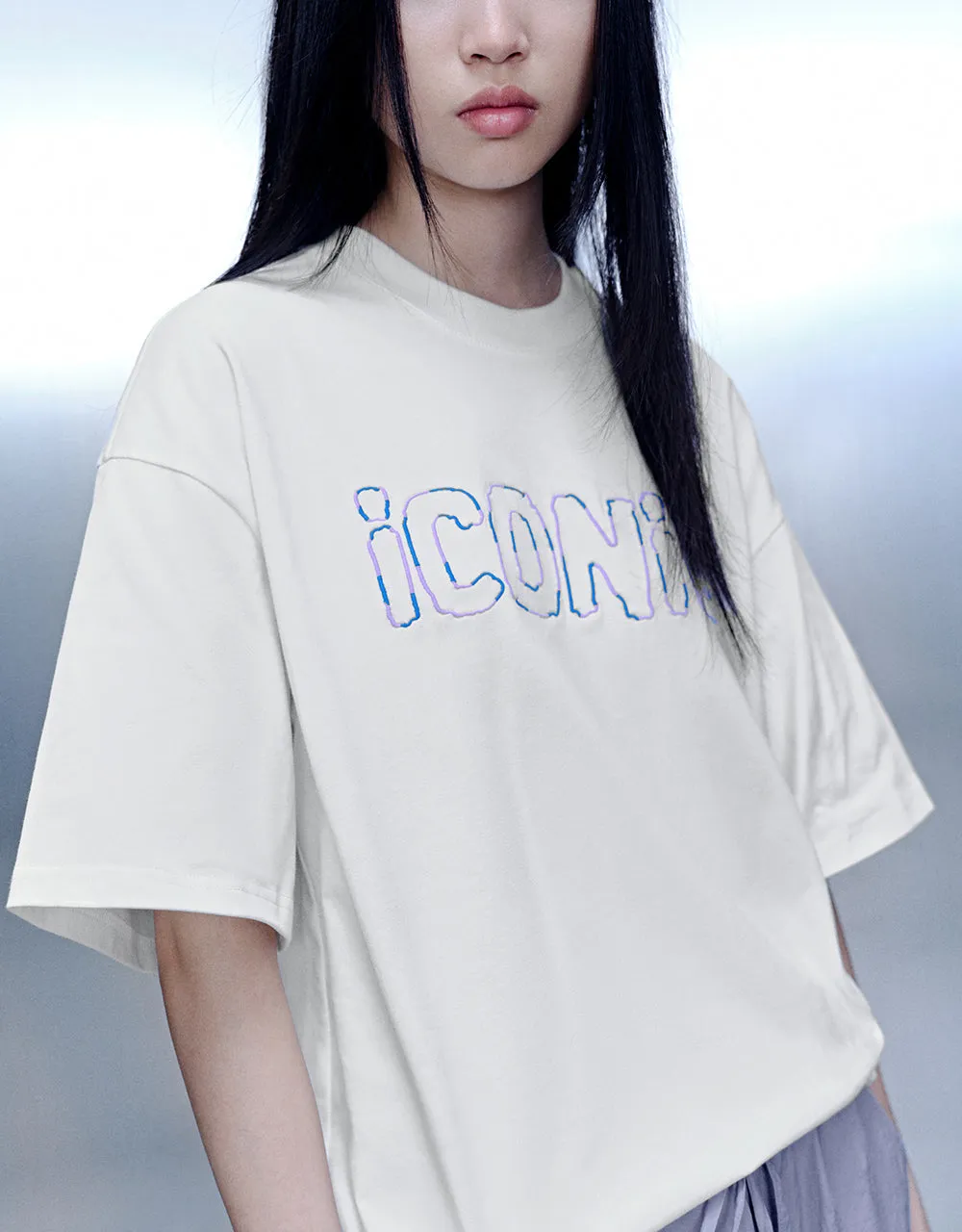 Letter Printed Crew Neck Loose T-Shirt sold by Urban Revivo product image thumbnail 3