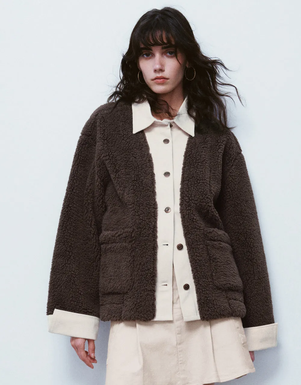 2 In 1 Furry Denim Jacket sold by Urban Revivo