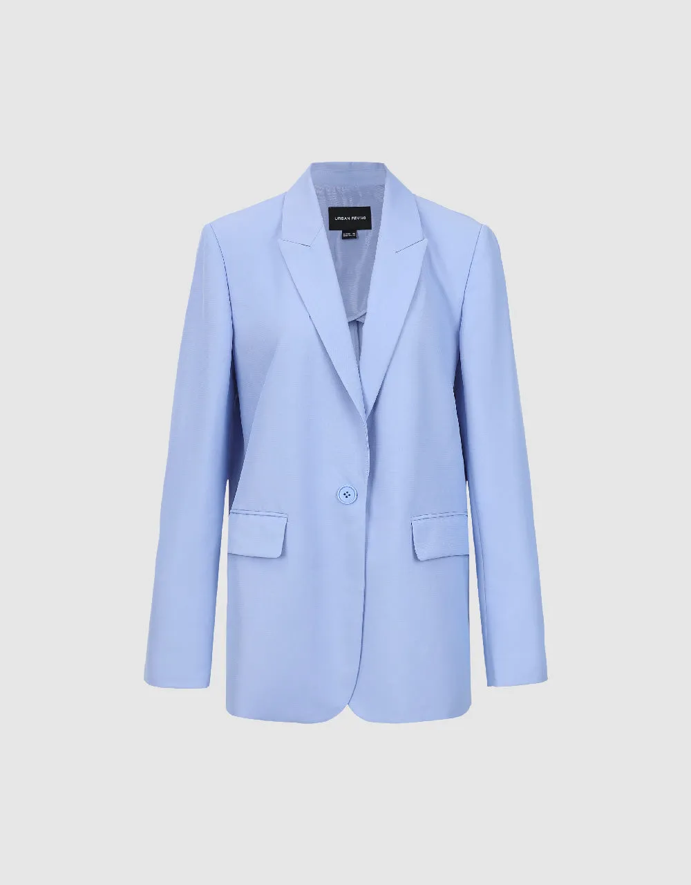 Peak Lapel Tailored Straight Blazer sold by Urban Revivo product image thumbnail 2