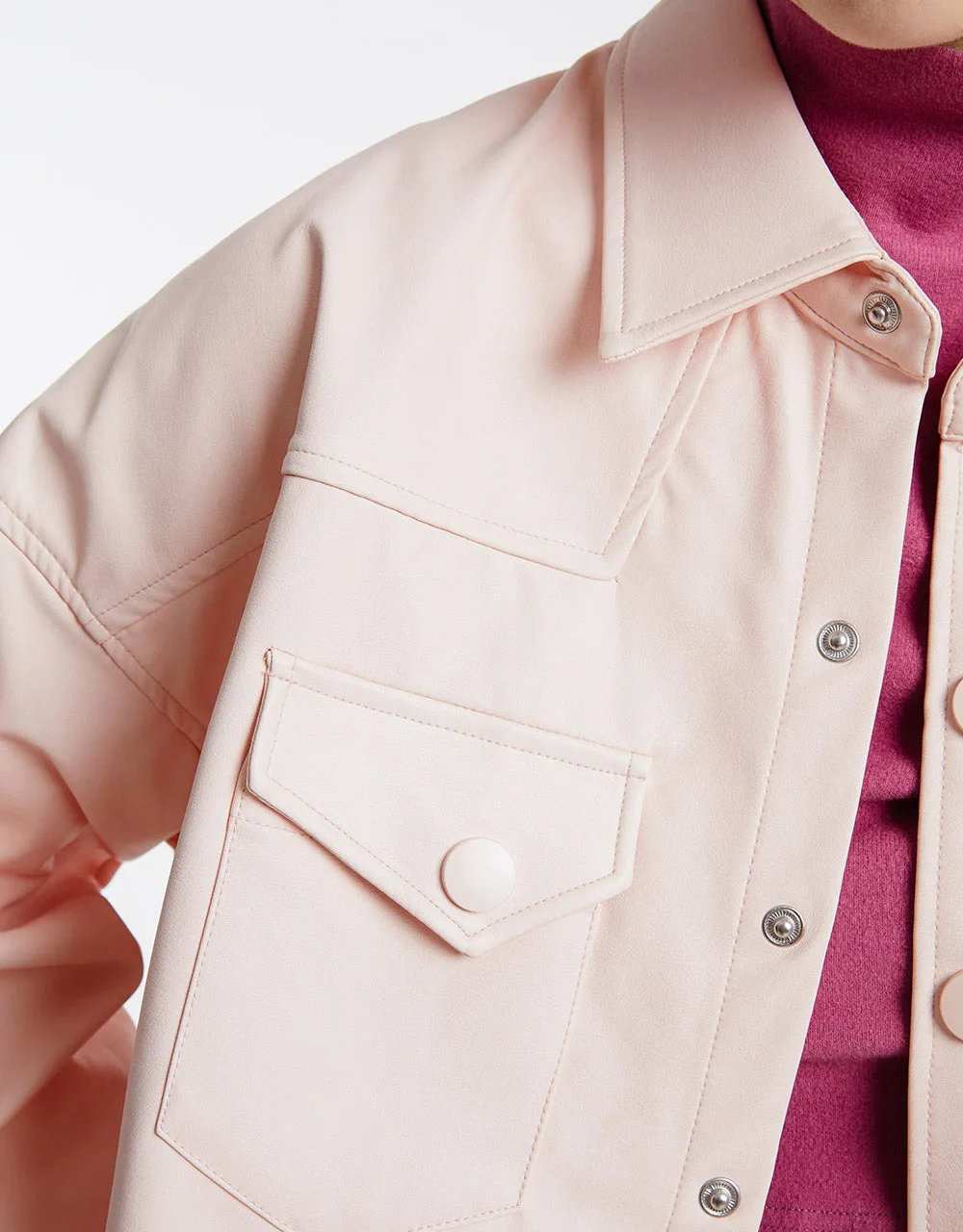 Faux Leather Jacket sold by Urban Revivo product image thumbnail 5