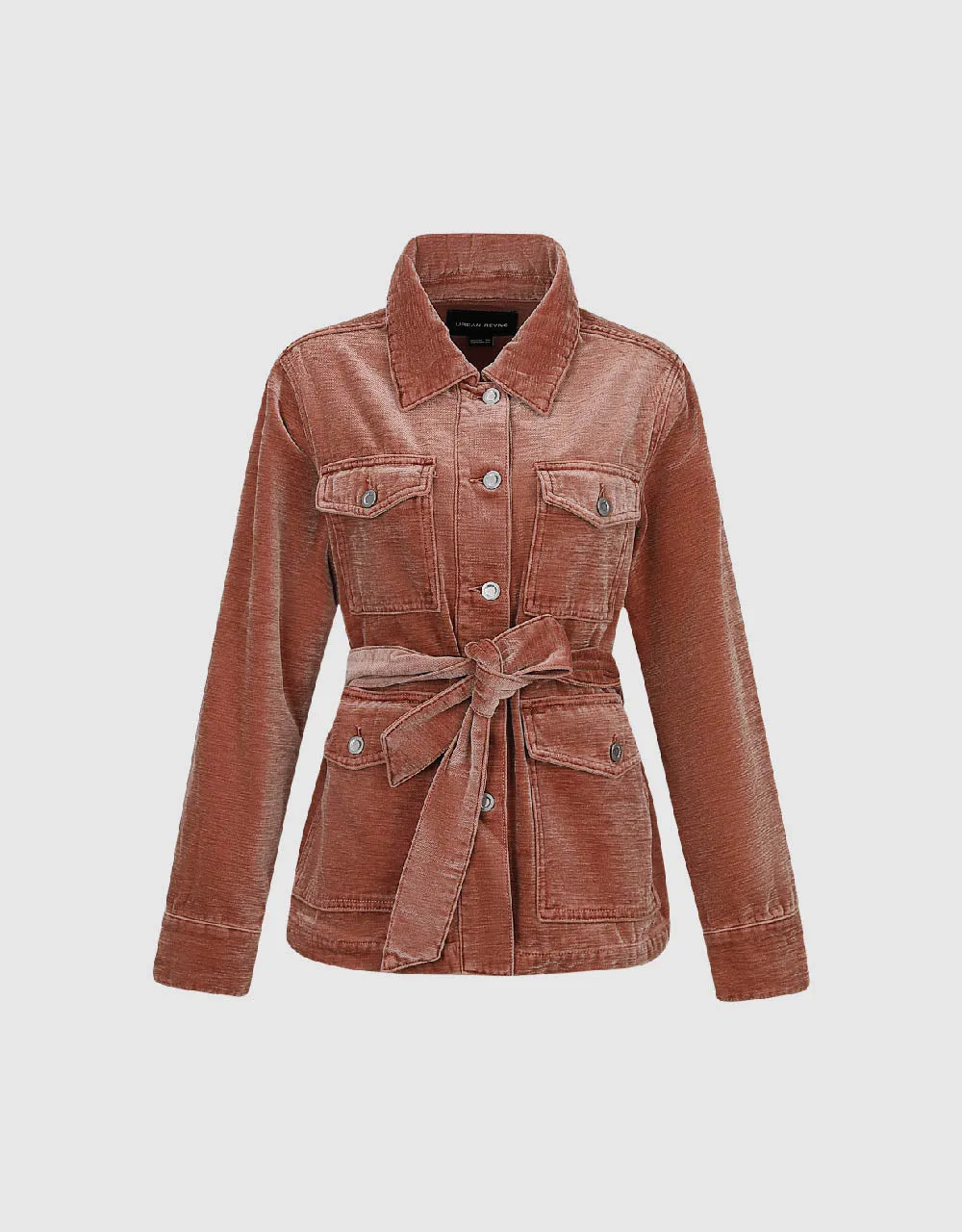 Denim Trench Coat With Belt sold by Urban Revivo product image thumbnail 2