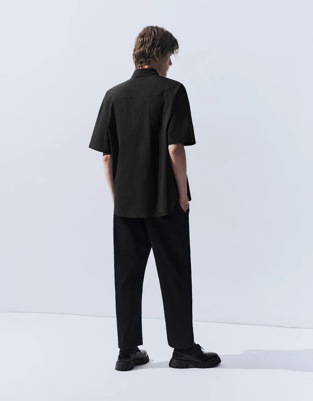 Button Up Oversized Shirt sold by Urban Revivo product image thumbnail 4