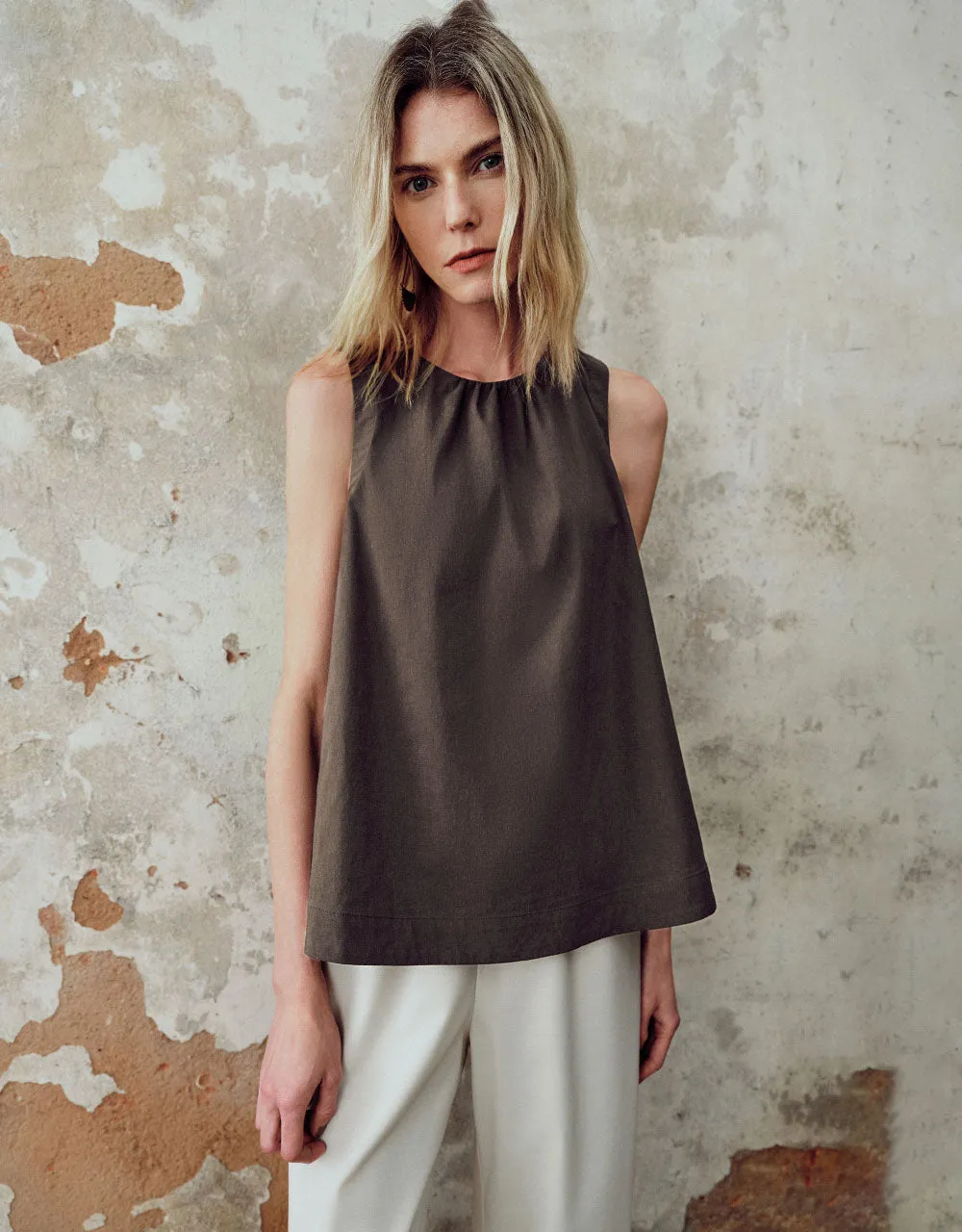 Crew Neck Tank Top sold by Urban Revivo