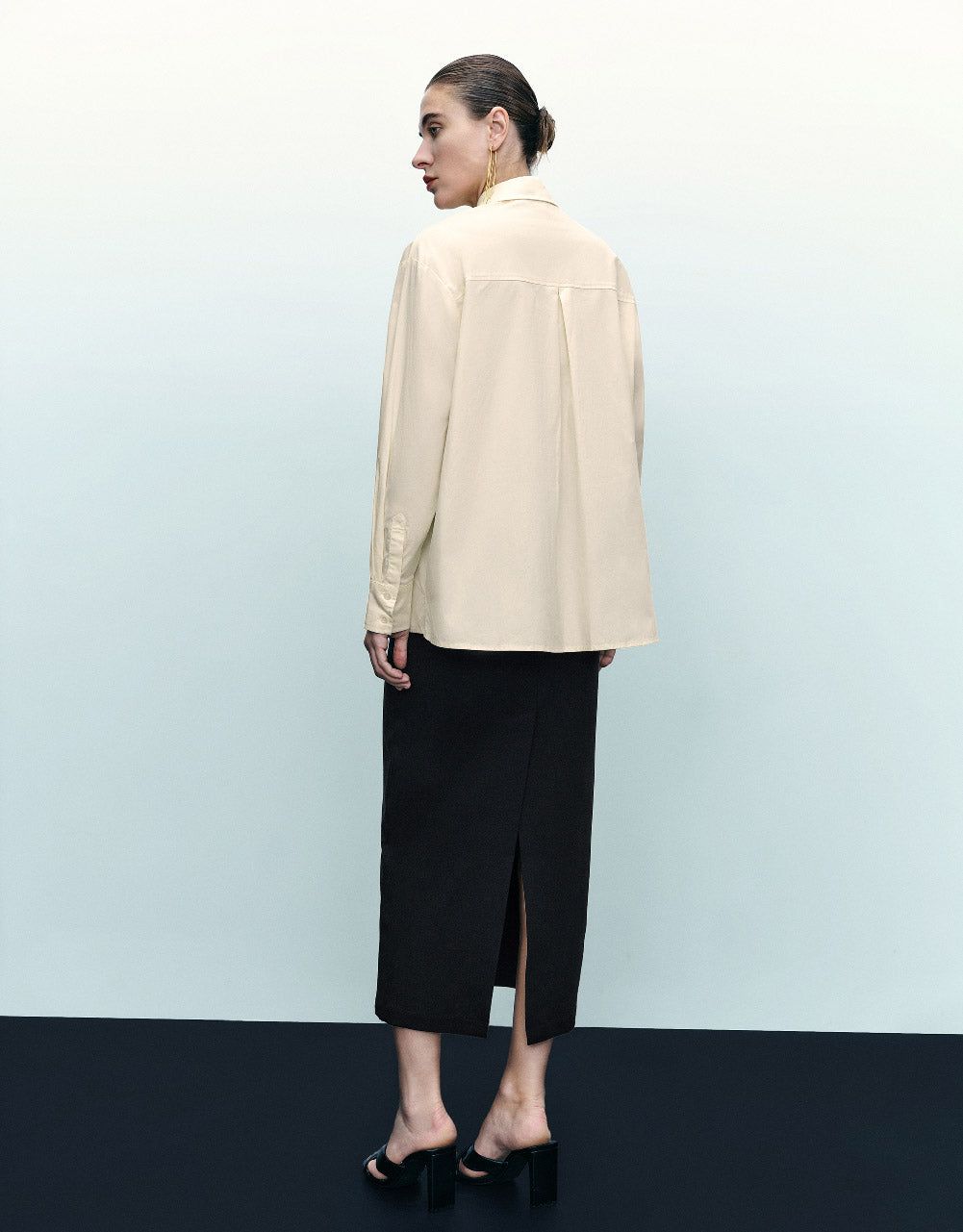 Button Up A-Line Shirt sold by Urban Revivo product image thumbnail 4