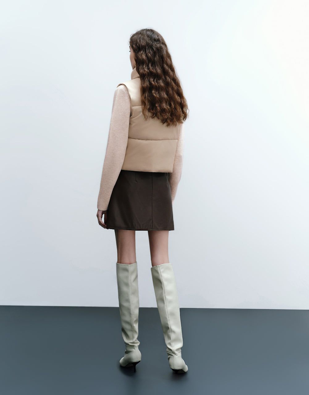 Stand Collar Padded Vest sold by Urban Revivo product image thumbnail 4