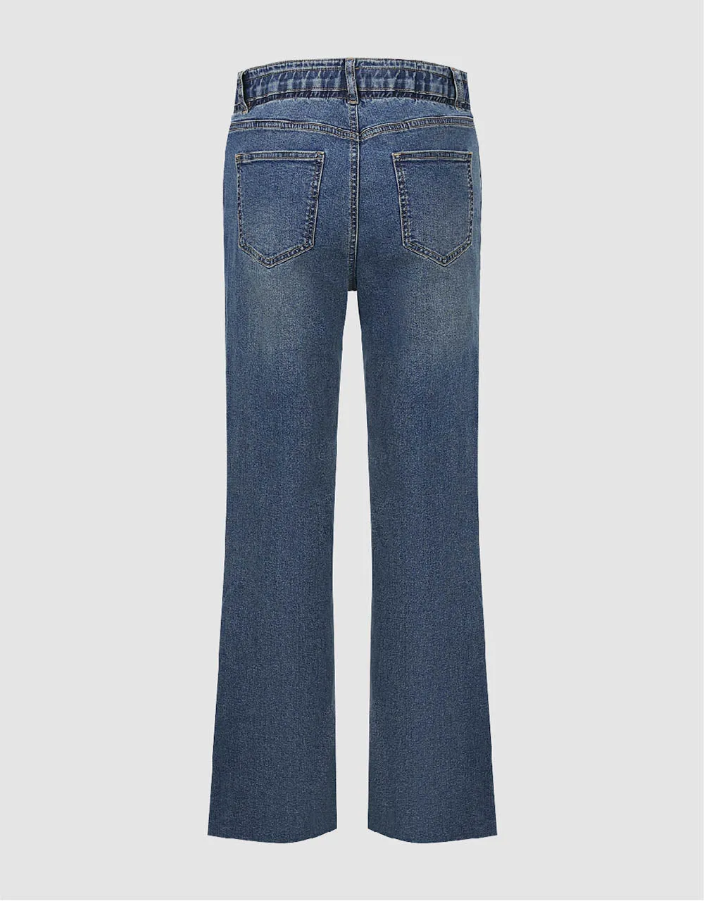 Split Hem Straight Jeans sold by Urban Revivo product image thumbnail 3