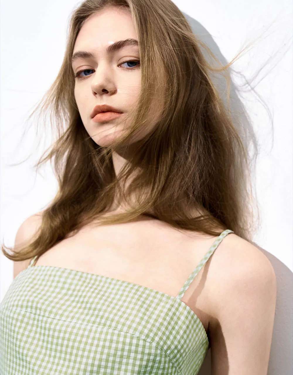 Plaid Off-Shoulder Cami A-Line Dress sold by Urban Revivo product image thumbnail 4