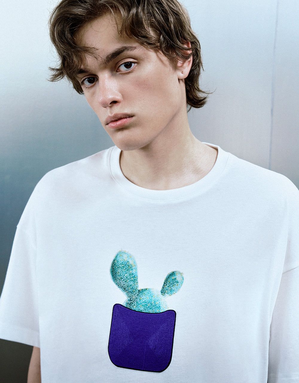 Printed Crew Neck Loose T-Shirt sold by Urban Revivo product image thumbnail 5