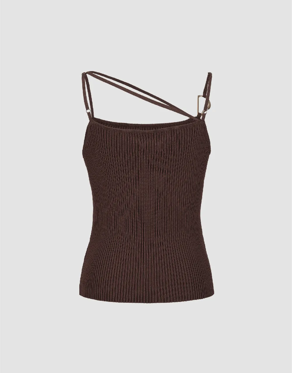Square-cut Collar Knitted Cami Top sold by Urban Revivo product image thumbnail 5