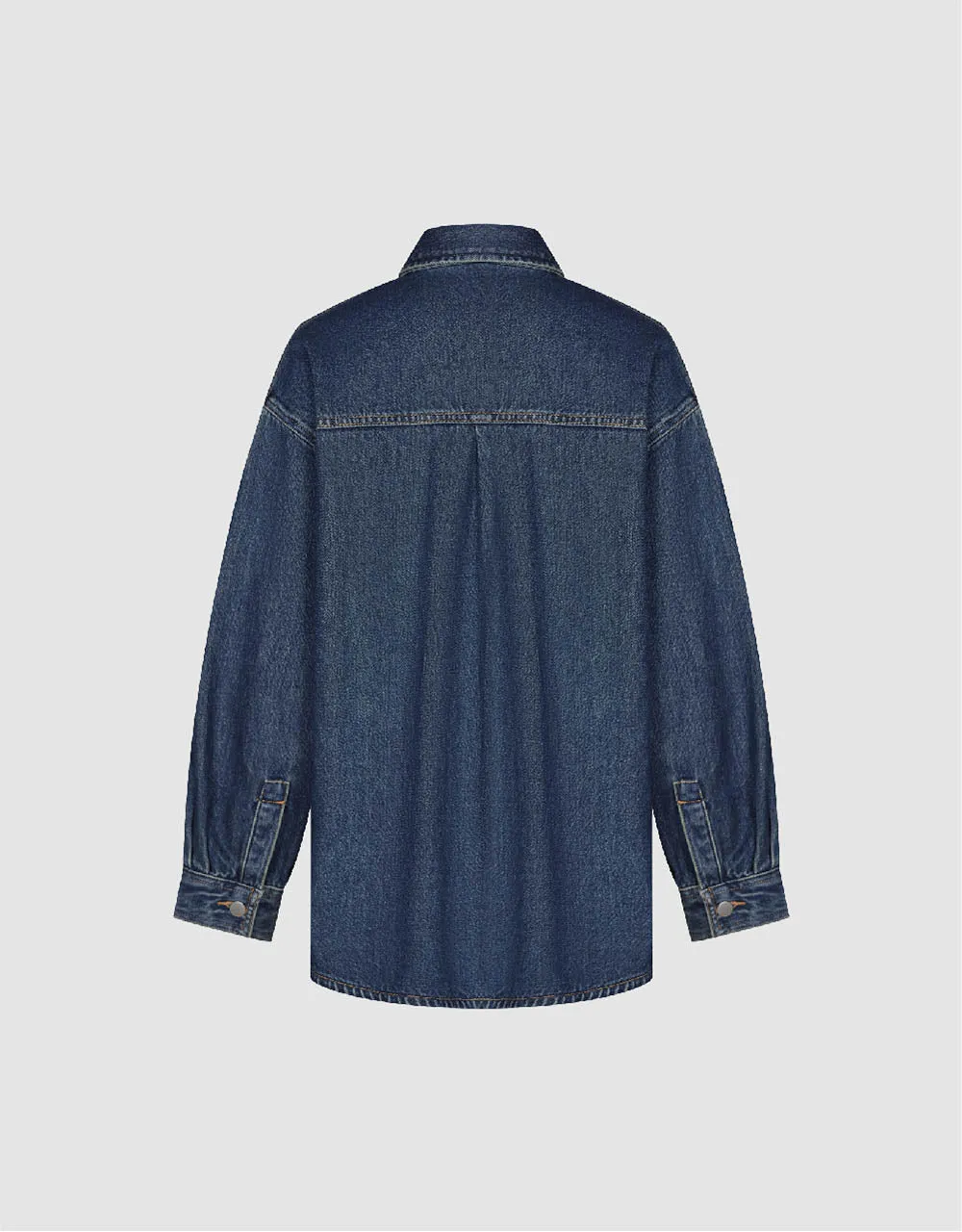 Button Up Oversized Denim Shirt sold by Urban Revivo product image thumbnail 5