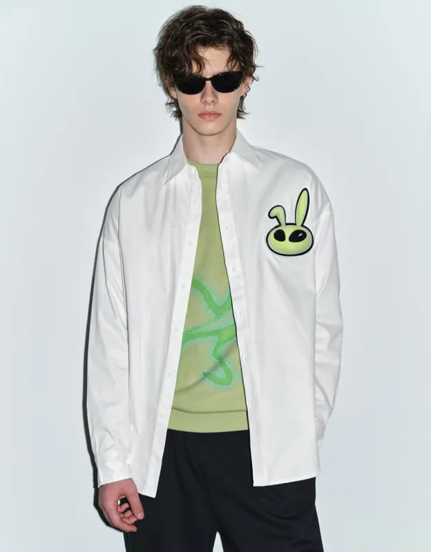 Bunny Printed Loose Shirt made by Urban Revivo