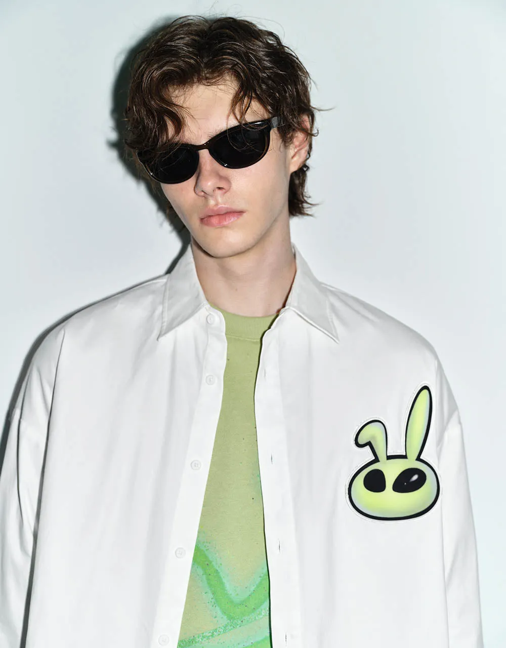 Bunny Printed Loose Shirt sold by Urban Revivo product image thumbnail 5