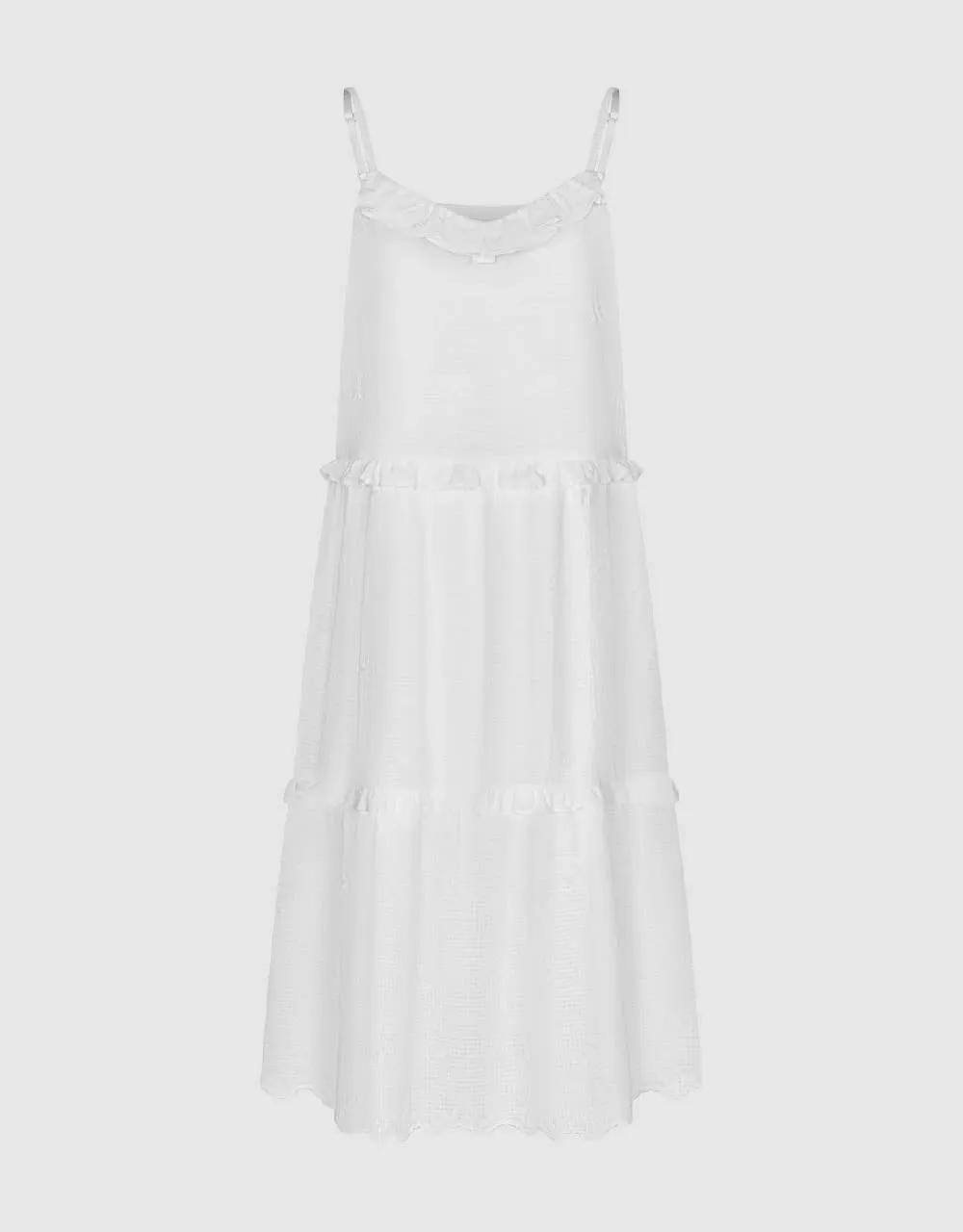 Ruffle U Neck A-Line Cami Dress sold by Urban Revivo product image thumbnail 2