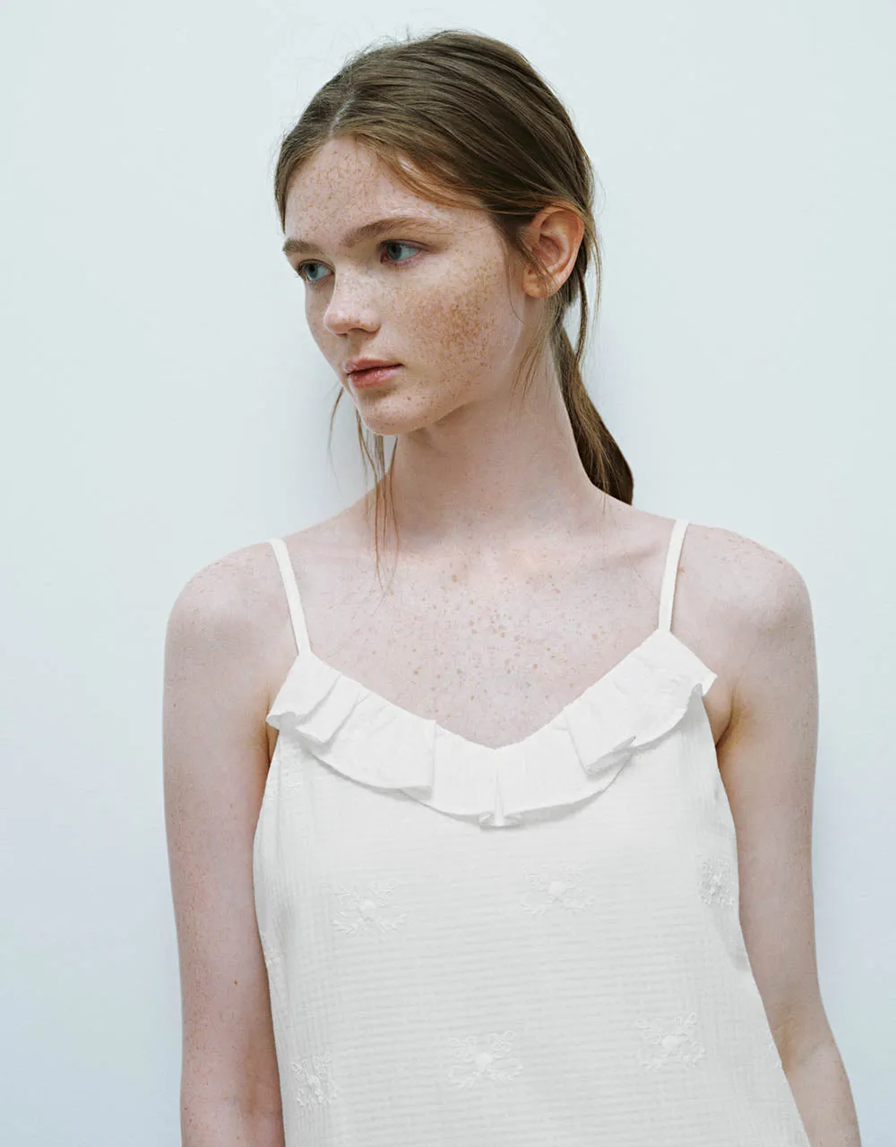 Ruffle U Neck A-Line Cami Dress sold by Urban Revivo product image thumbnail 4