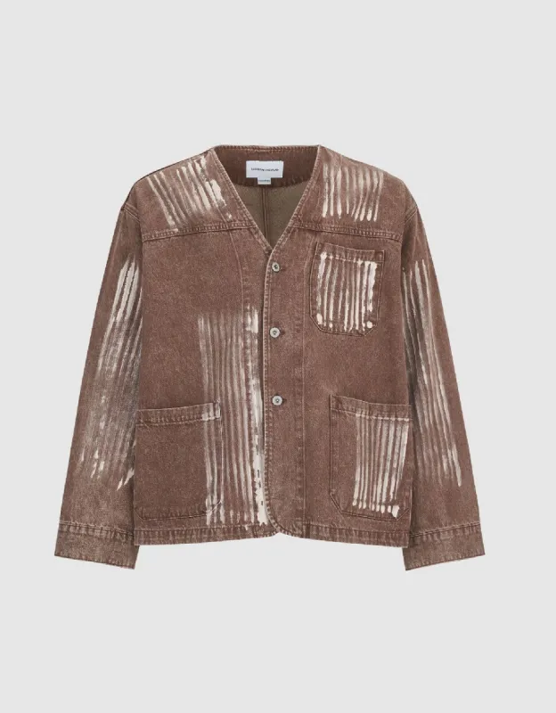 Kimono Lapel Denim Jacket made by Urban Revivo