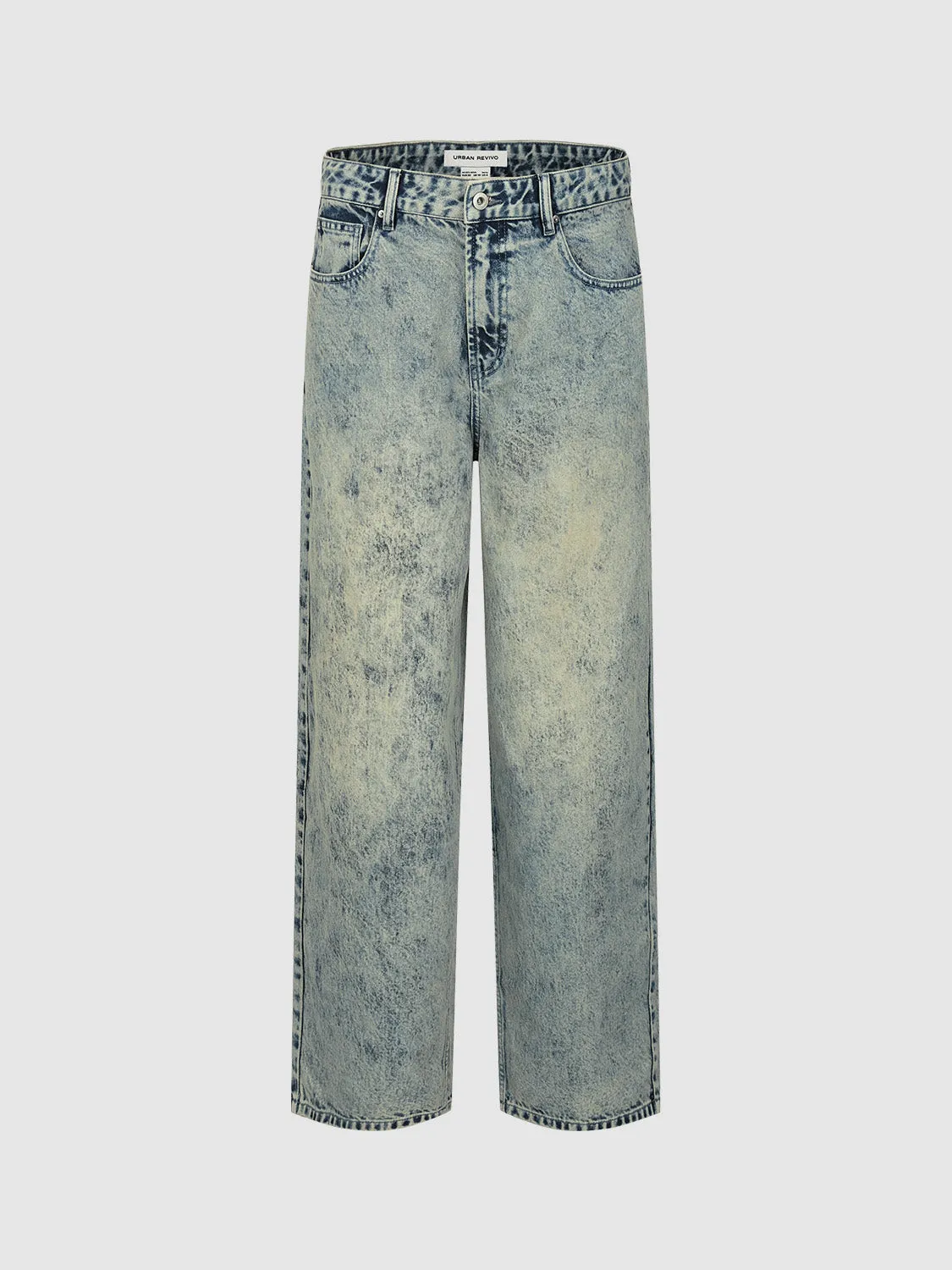 Wide-Leg Loose Jeans sold by Urban Revivo