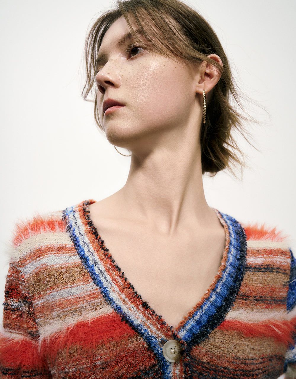 Button Up Striped Knitted Cardigan sold by Urban Revivo product image thumbnail 5