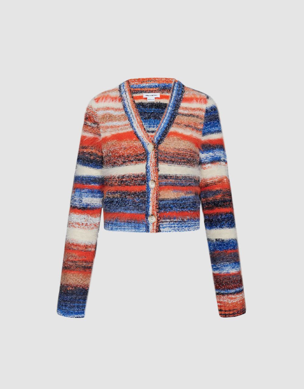 Button Up Striped Knitted Cardigan sold by Urban Revivo product image thumbnail 2