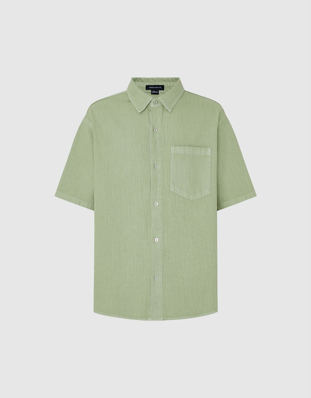 Textured Loose Denim Shirt sold by Urban Revivo