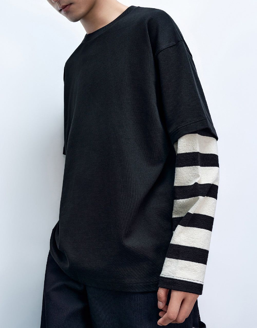 2 In 1 Crew Neck T-Shirt sold by Urban Revivo product image thumbnail 3