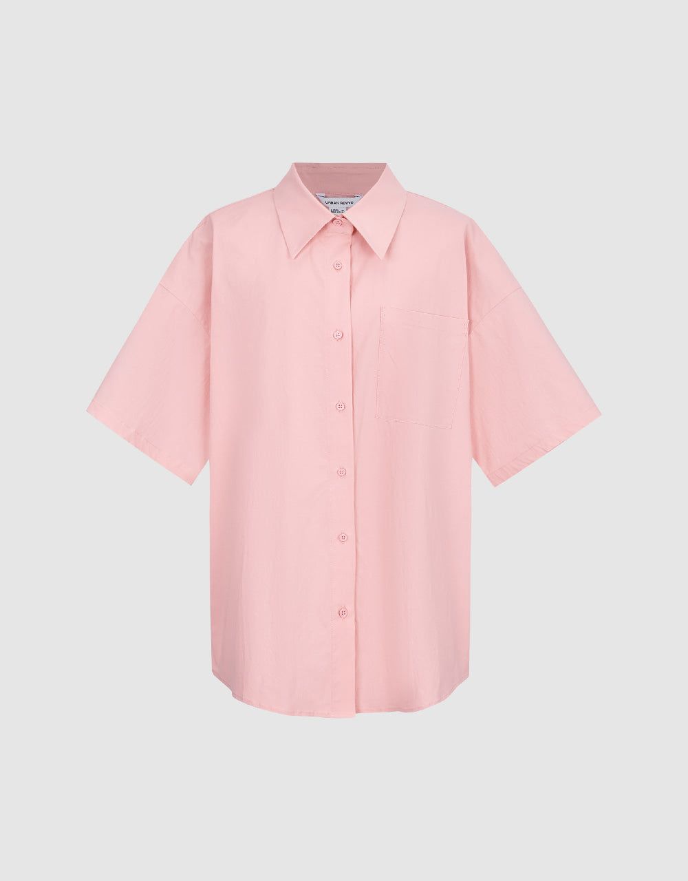 Button Up Straight Shirt sold by Urban Revivo product image thumbnail 2