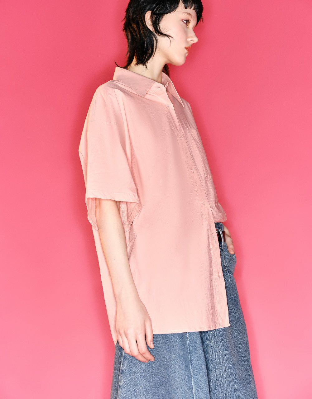 Button Up Straight Shirt sold by Urban Revivo product image thumbnail 3