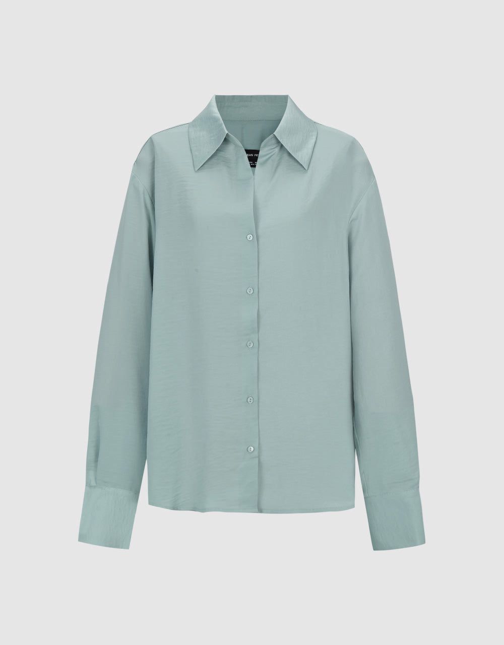 Button Up Stand Collar Shirt sold by Urban Revivo product image thumbnail 2