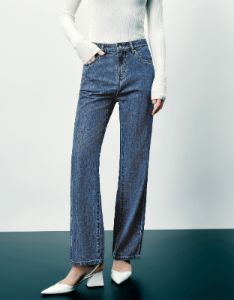 Mid-Waist Straight Jeans sold by Urban Revivo