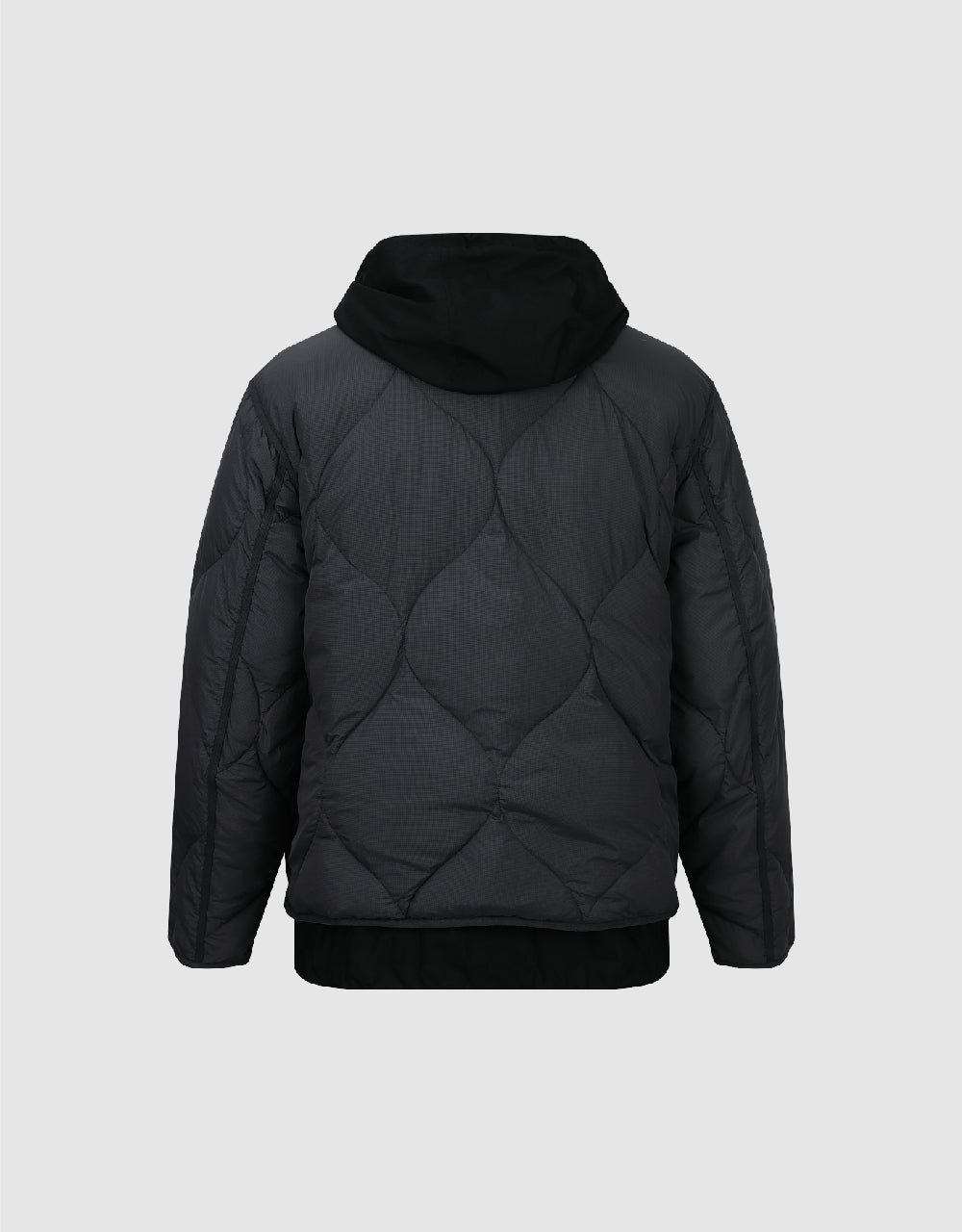 Drop Shoulder Sleeve Hooded Down Jacket sold by Urban Revivo product image thumbnail 2