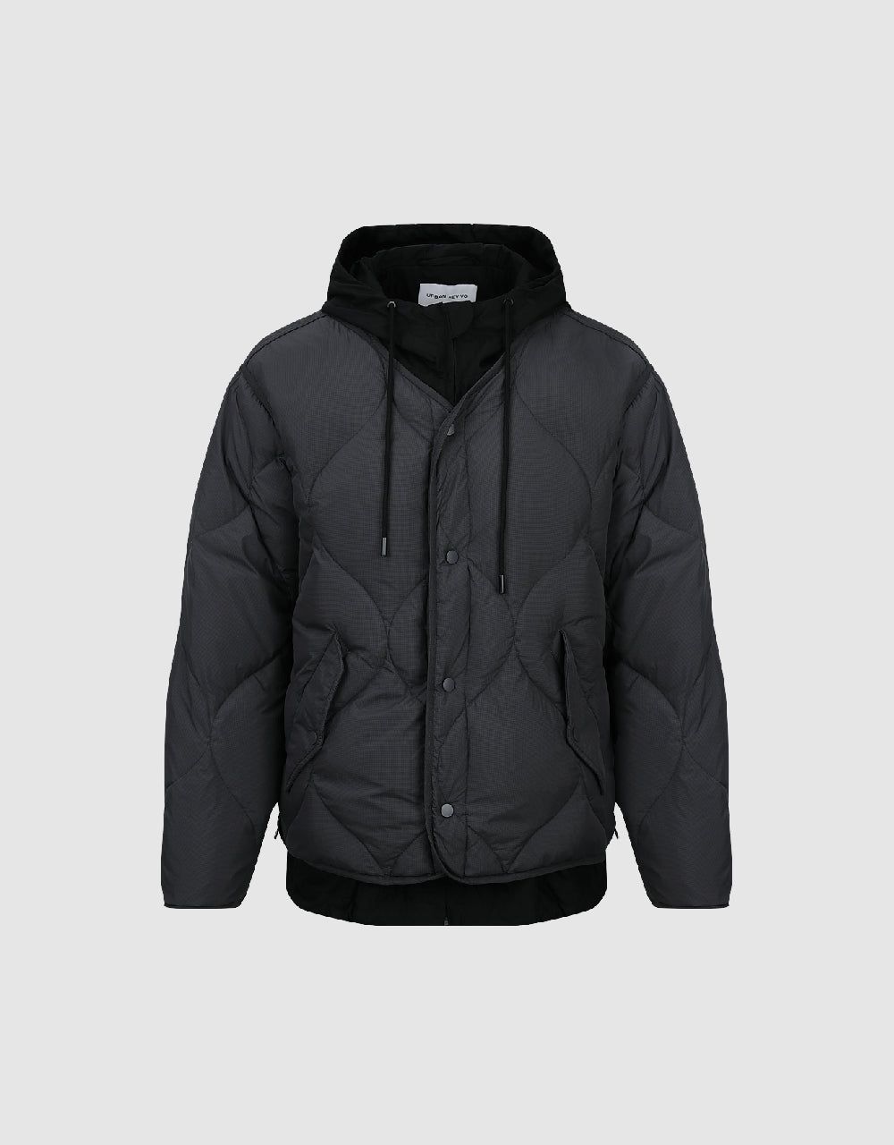 Drop Shoulder Sleeve Hooded Down Jacket sold by Urban Revivo product image thumbnail 3