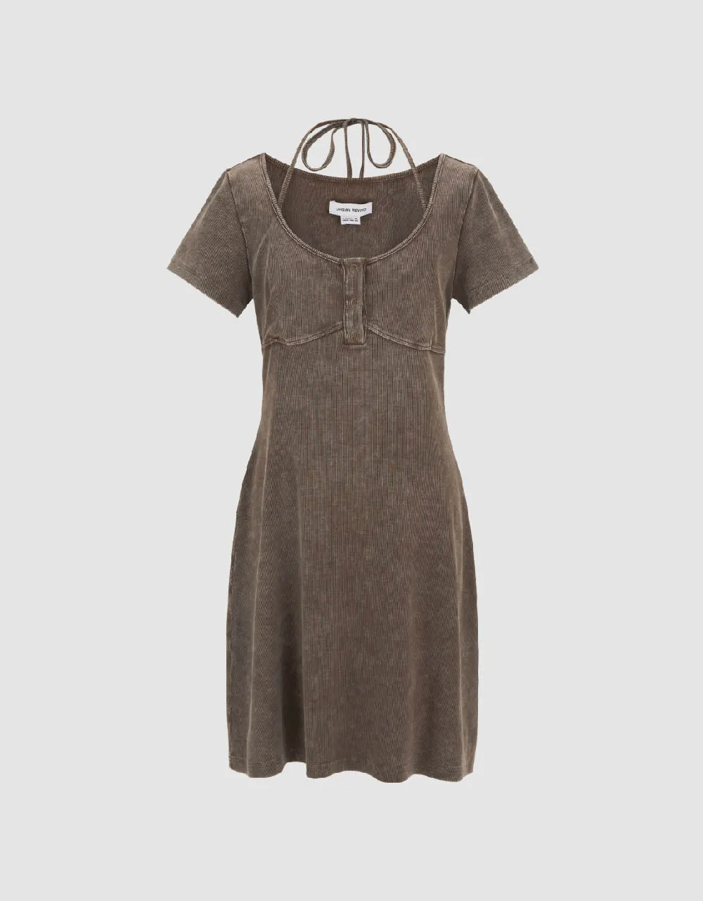 Skinny U Neck Skater Dress sold by Urban Revivo product image thumbnail 2