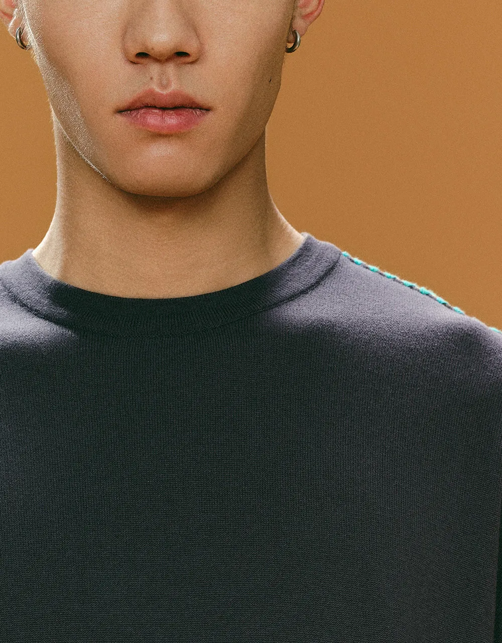 Crew Neck Knitted T-Shirt sold by Urban Revivo product image thumbnail 4