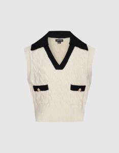 Straight Knitted Vest sold by Urban Revivo