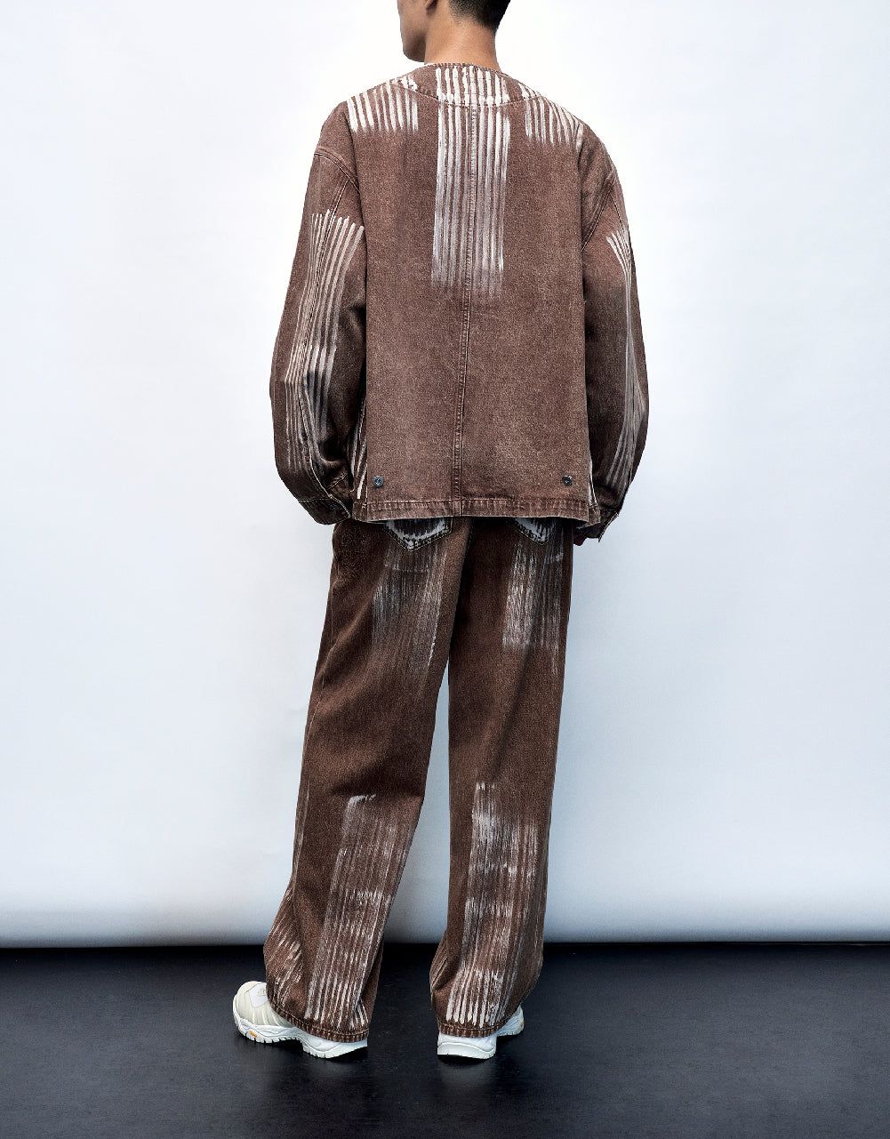 Kimono Lapel Denim Jacket sold by Urban Revivo product image thumbnail 4