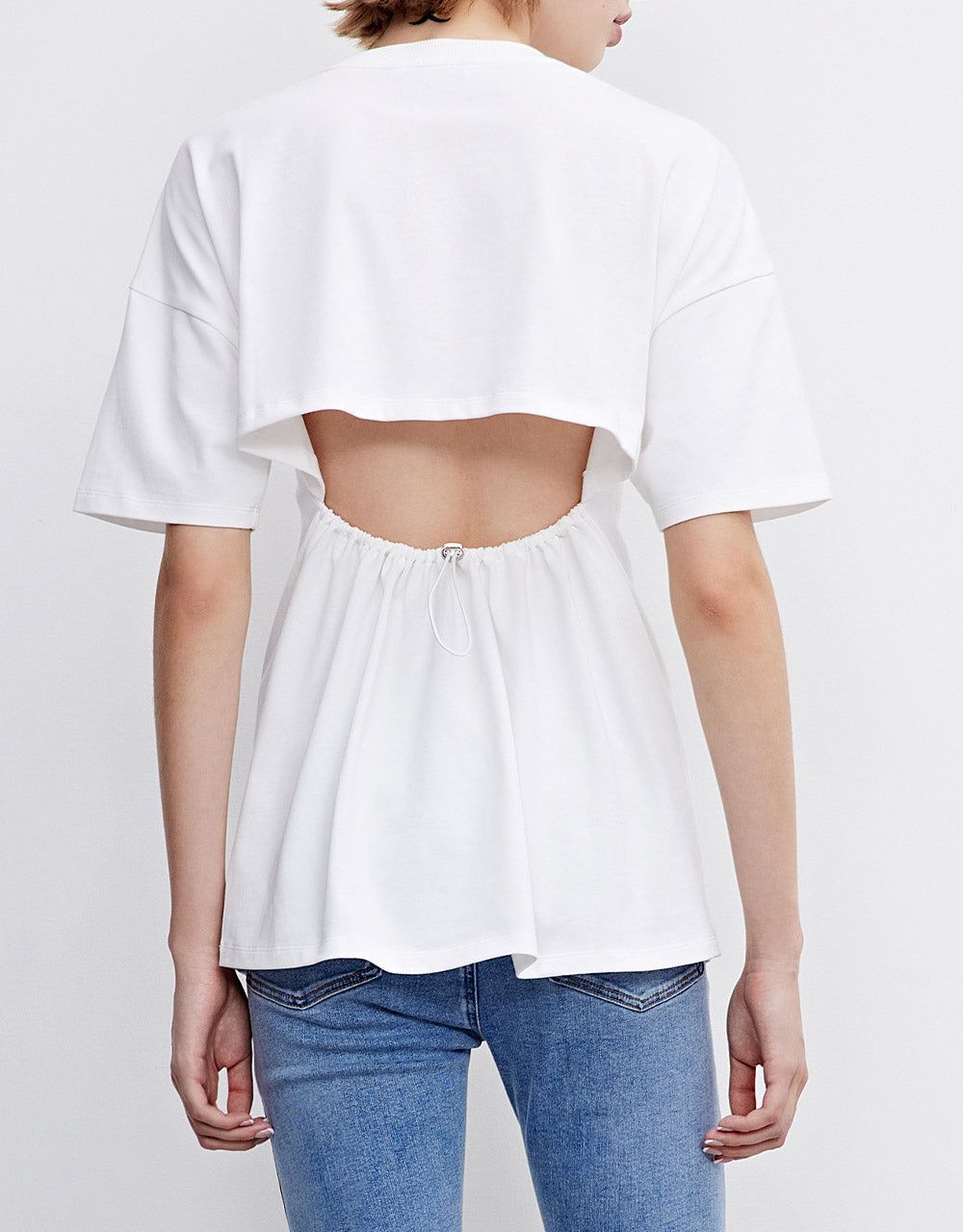 Drop Shoulder Basic T-Shirt sold by Urban Revivo product image thumbnail 4