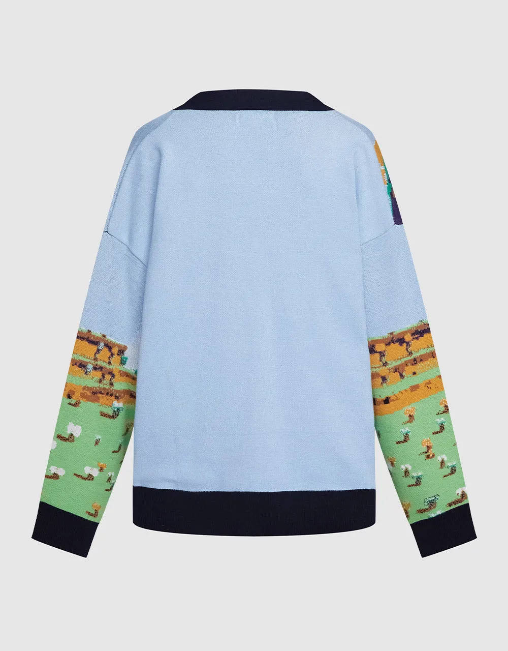 Landscape Contrast Trim Cardigan sold by Urban Revivo product image thumbnail 4