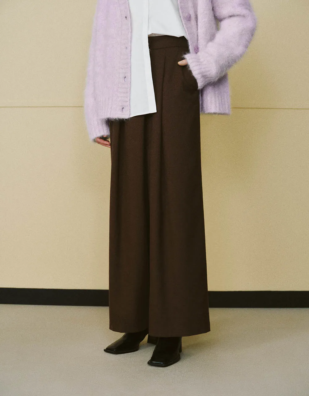 Loose Wide-Leg Pants sold by Urban Revivo product image thumbnail 2