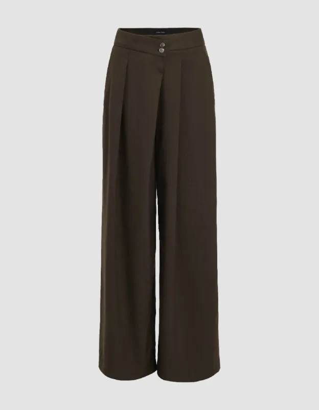 Loose Wide-Leg Pants sold by Urban Revivo