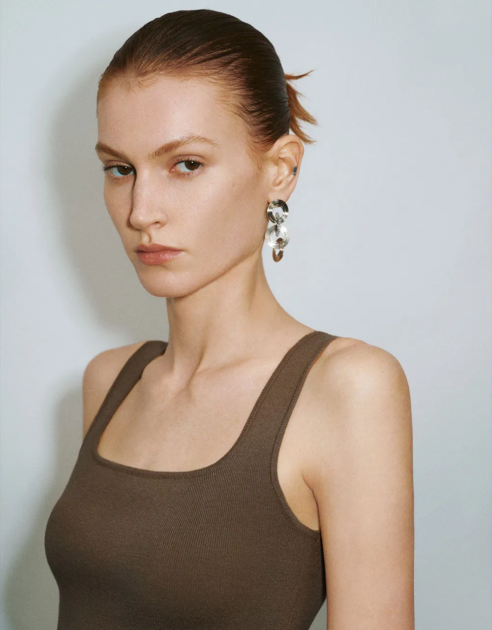 Square-cut Collar Knitted Tank Top sold by Urban Revivo product image thumbnail 4