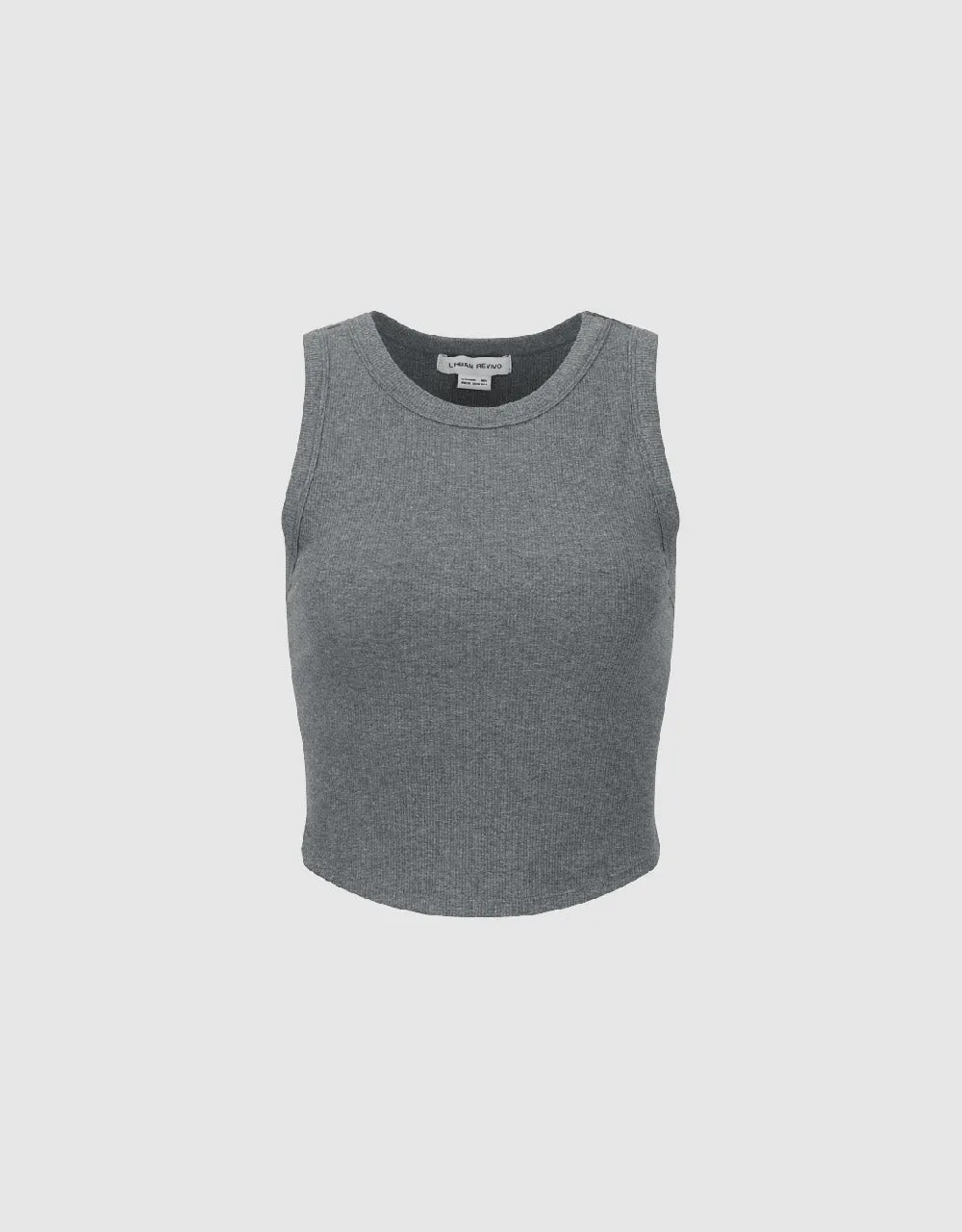 Cropped Crew Neck Knitted Tank Top sold by Urban Revivo product image thumbnail 2