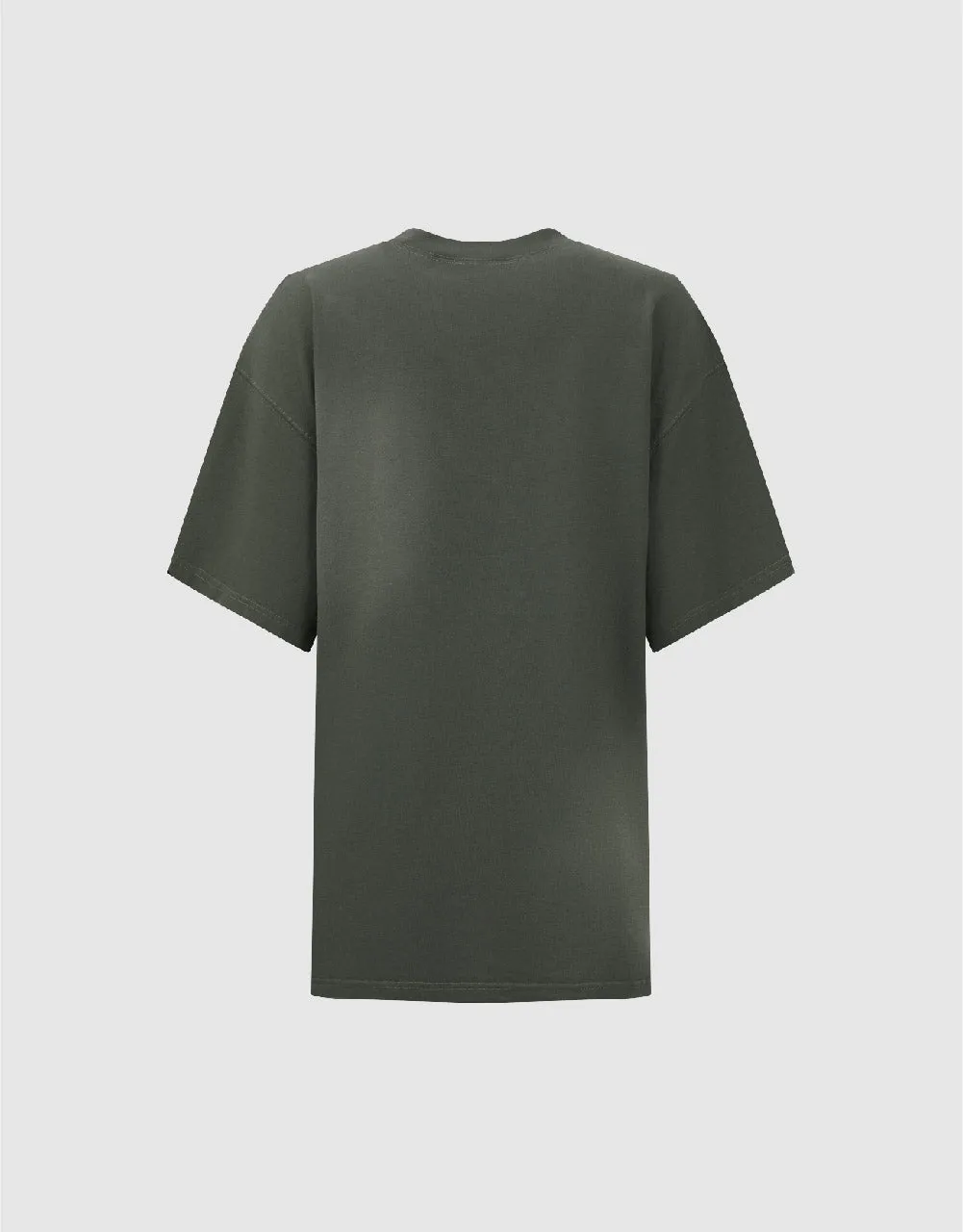 Printed Crew Neck Loose T-Shirt sold by Urban Revivo product image thumbnail 5